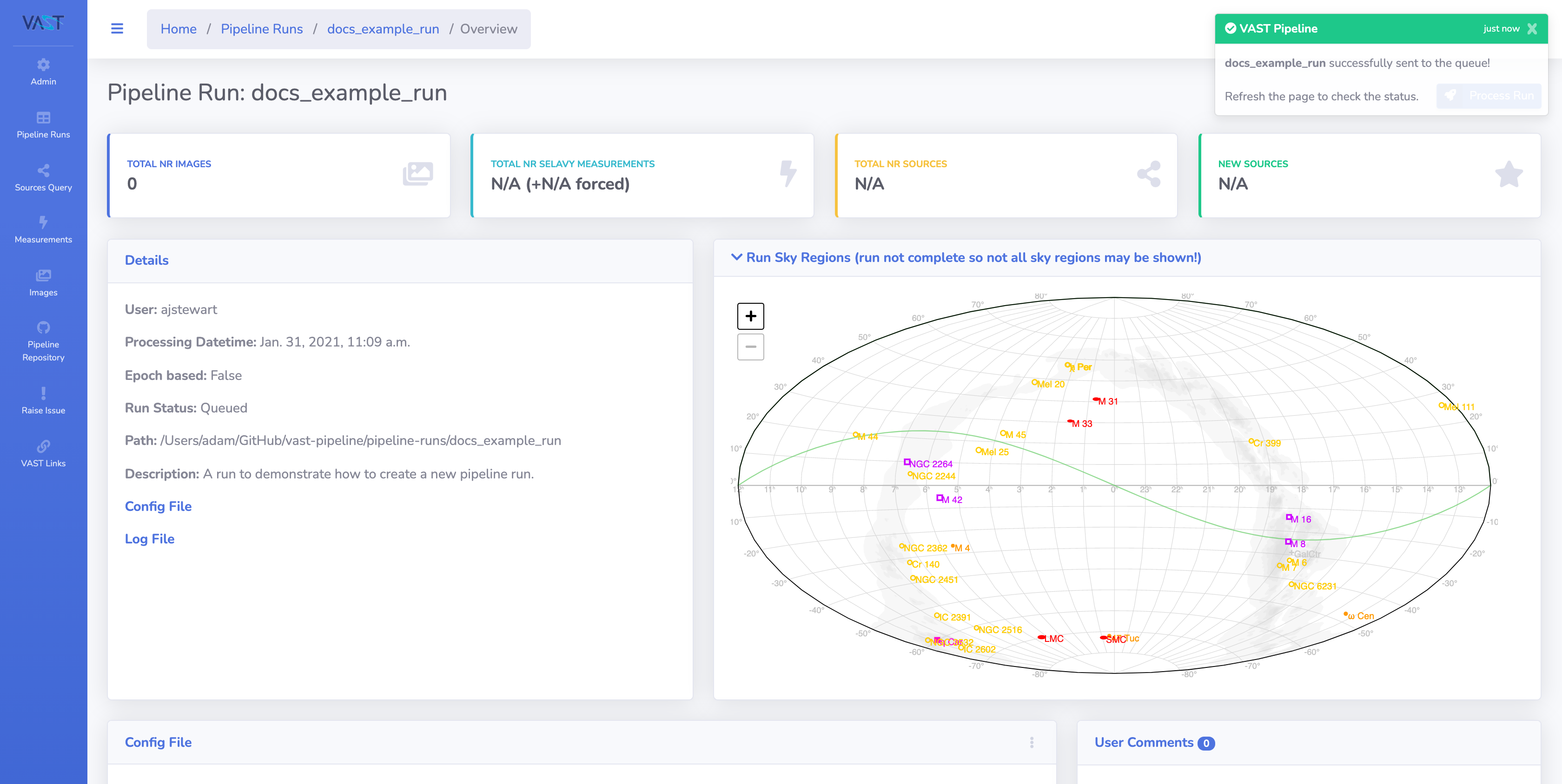 Process runs success.